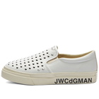 Junya Watanabe MAN x Stepney Workers Club Studded Lister Sli Sneakers in White