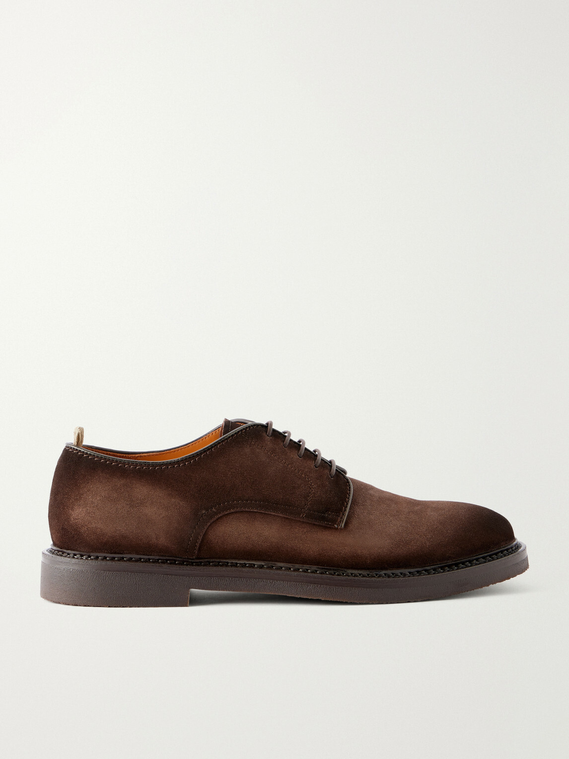 Officine Creative - Hopkins Flexi 208 Suede Derby Shoes - Brown