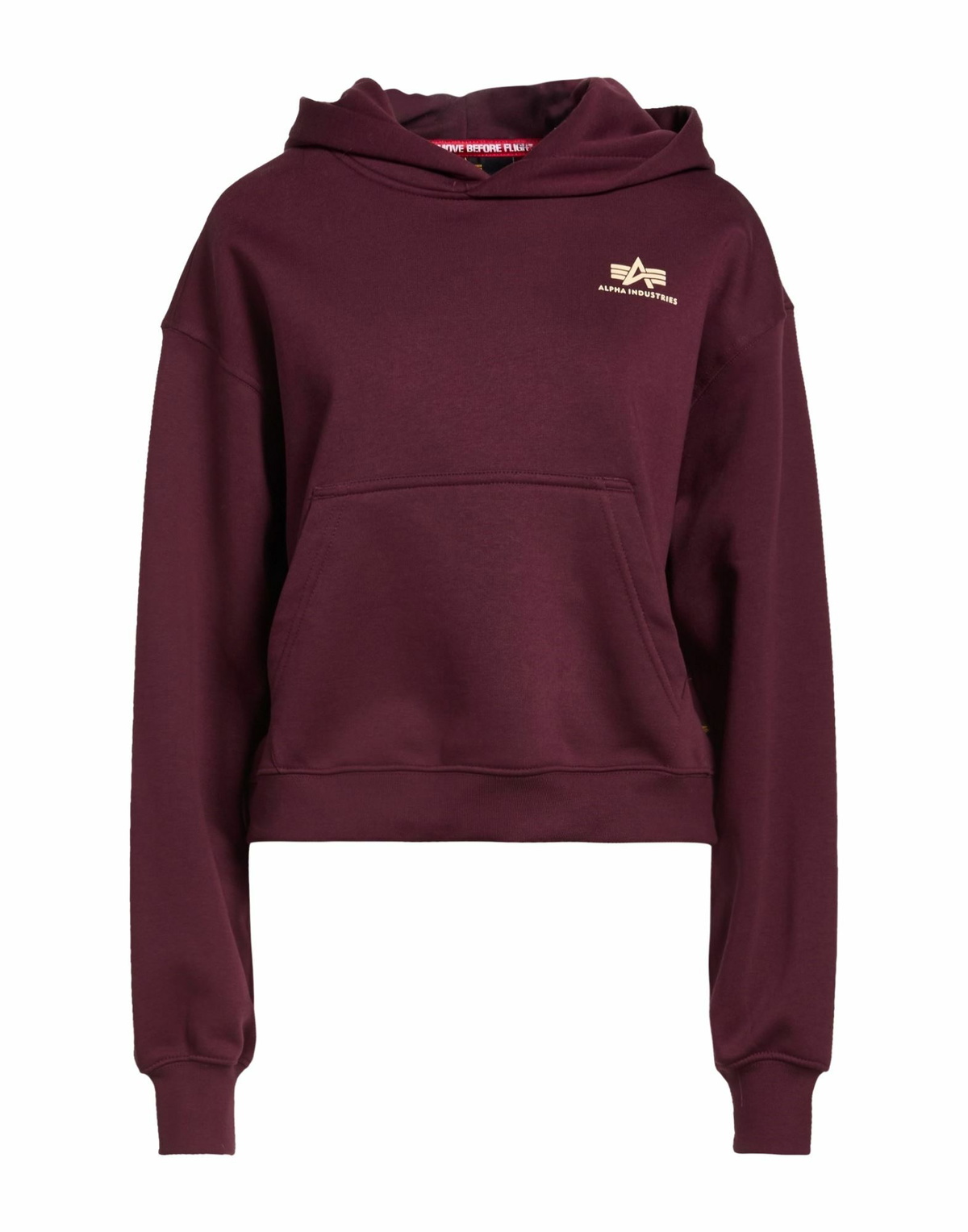 Alpha Industries Womens Sweatshirt Burgundy