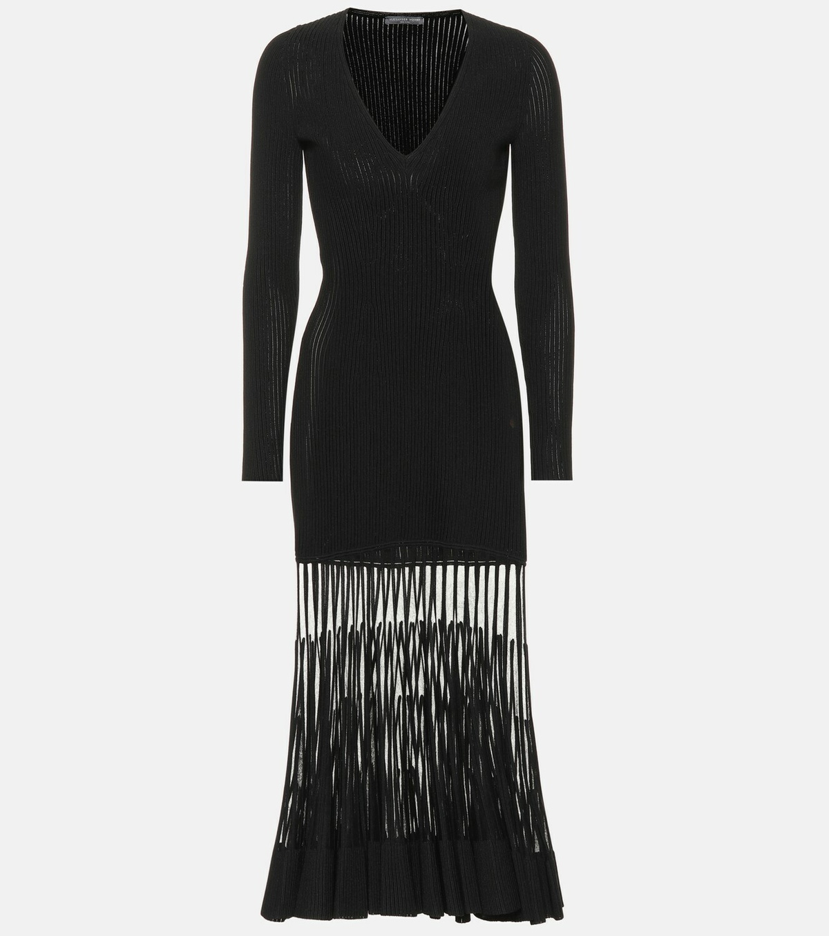 Alexander McQueen Stretch ribbed-knit dress Alexander McQueen