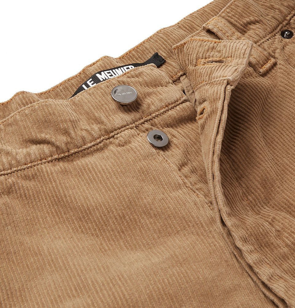 CORDUROY CARGO TROUSERS - Beige