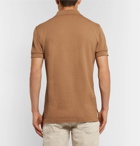 TOM FORD - Garment-Dyed Cotton-Piqué Polo Shirt - Men - Tan