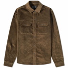 HAVEN Men's Corduroy Travail Shirt in Dark Brown