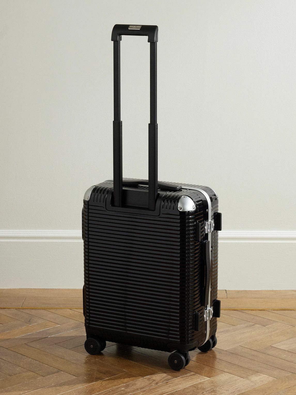 FPM Milano - Bank Light 55cm Leather-Trimmed Polycarbonate Spinner Suitcase