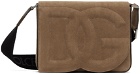 Dolce&Gabbana Brown Medium 'DG' Logo Crossbody Bag