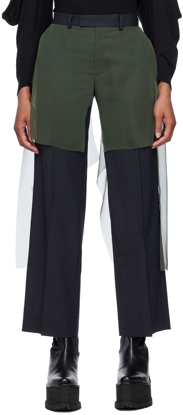 Photo: UNDERCOVER Gray Layered Trousers