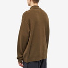 MHL by Margaret Howell Men's Knitted Track Top in Khaki