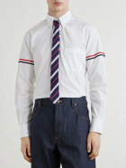 Thom Browne - 5cm Striped Silk and Cotton-Blend Jacquard Tie