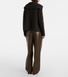 Bottega Veneta Pleated leather straight pants