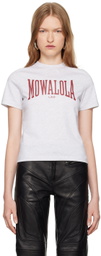 Mowalola Gray Sweat T-shirt