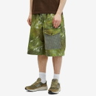 Merely Made Men's Patch Pocket Wide Short in Army Green