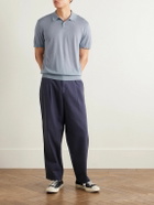 James Perse - Cashmere Polo Shirt - Blue