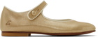 Bonpoint Kids Gold Ella Mary Jane Flats