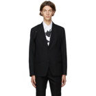 Alexander McQueen Black Panelled Harness Blazer