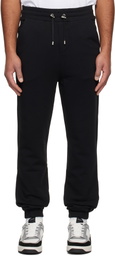 Balmain Black Small 'Balmain' Stamp Sweatpants