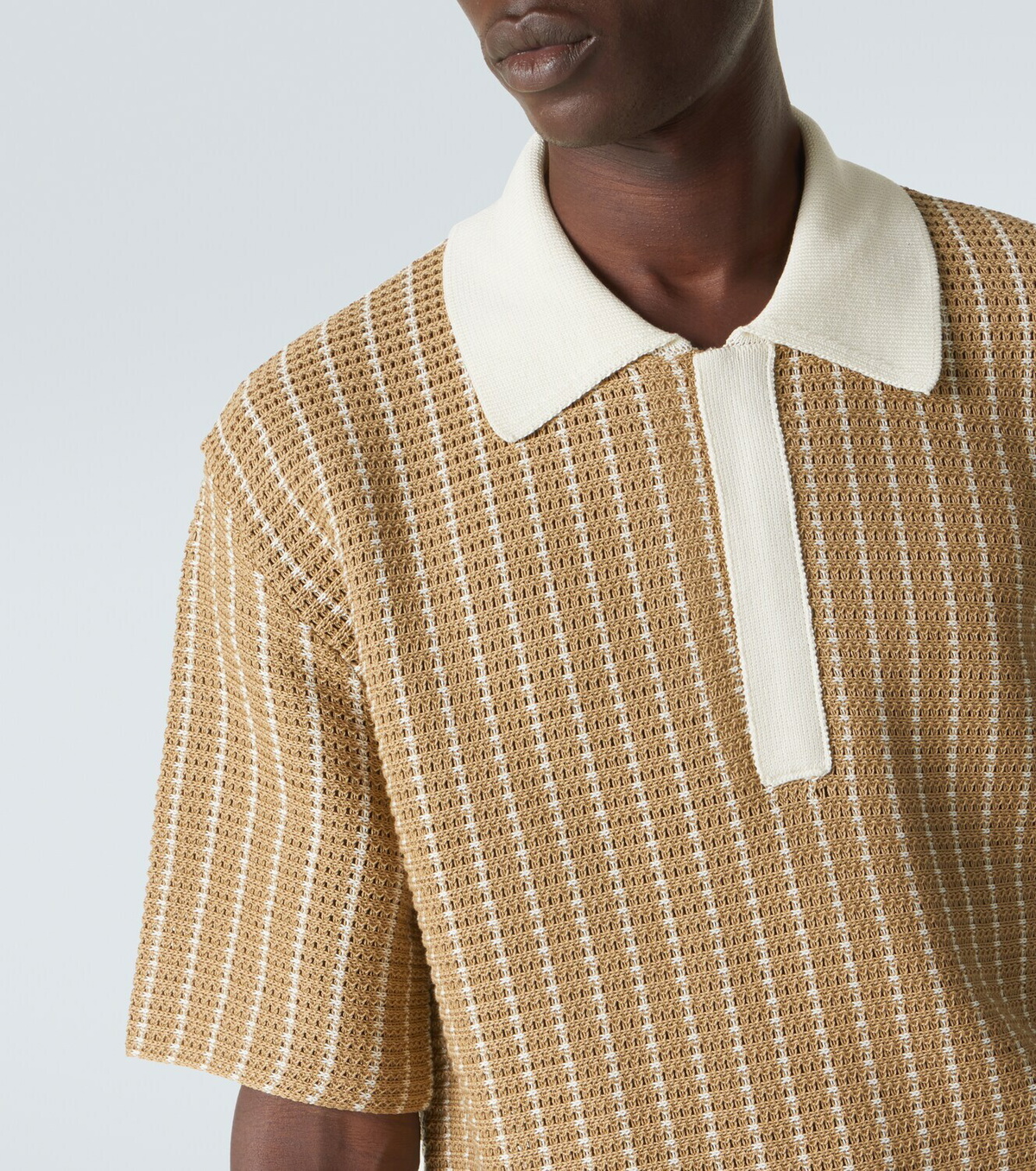 Jil Sander Knitted cotton polo shirt