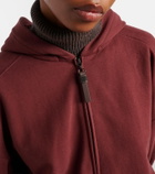 Brunello Cucinelli Monili cotton jersey zip-up hoodie