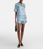Gucci Floral silk satin shorts