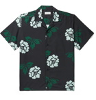 Saturdays NYC - Canty Rose Camp-Collar Printed Voile Shirt - Black