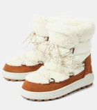 Bogner Chamonix suede and shearling snow boots