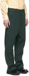 AMI Alexandre Mattiussi Green Alex Trousers