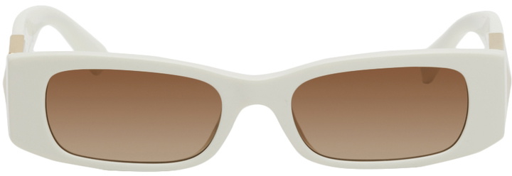 Photo: Valentino Garavani Off-White Gradient Sunglasses