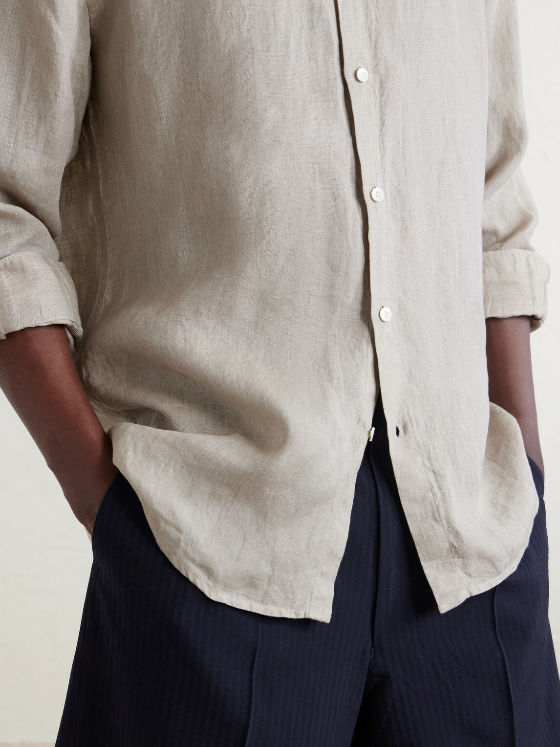 Sunspel - Linen Shirt - Neutrals