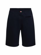 THOM BROWNE - Cotton Sweat Shorts W/ Logo Patch