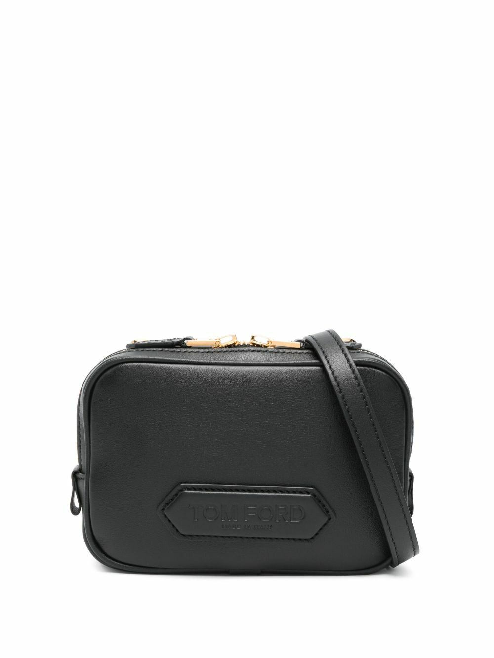 TOM FORD - Leather-Trimmed Suede Messenger Bag TOM FORD