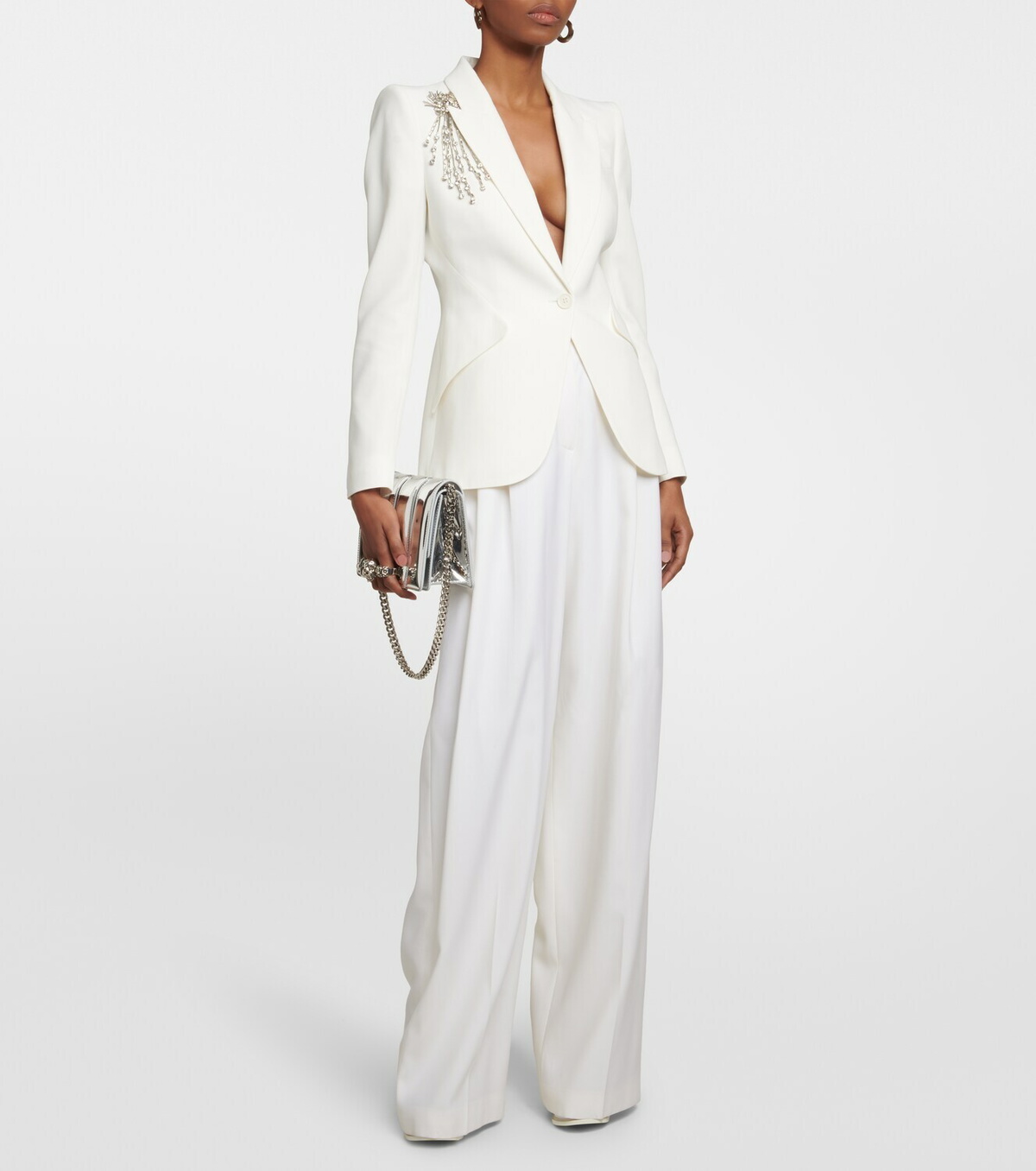 Alexander McQueen - Bridal Astral Jewel crêpe blazer