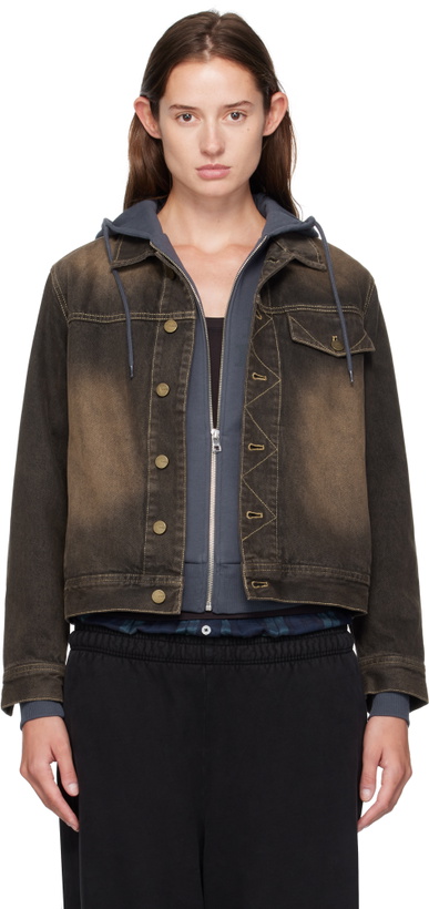 Photo: Carter Young Brown Overdyed Arch Denim Jacket