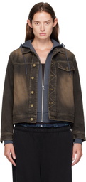 Carter Young Brown Overdyed Arch Denim Jacket