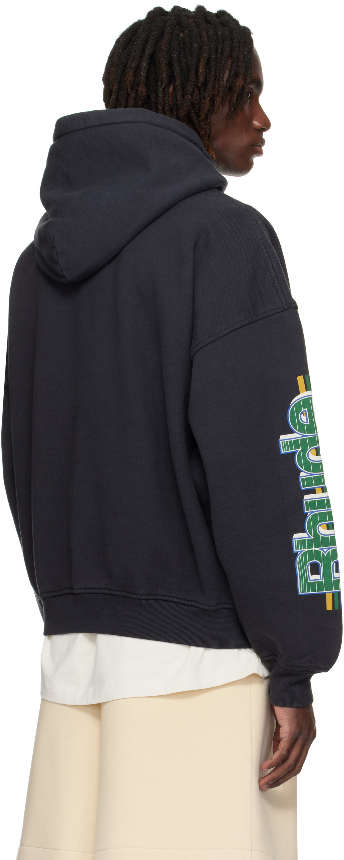 Rhude Black Roadway Racing Hoodie Rhude