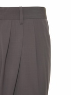 THE ROW Rufus Wide Leg Pleated Wool Pants