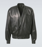 Giorgio Armani Leather bomber jacket