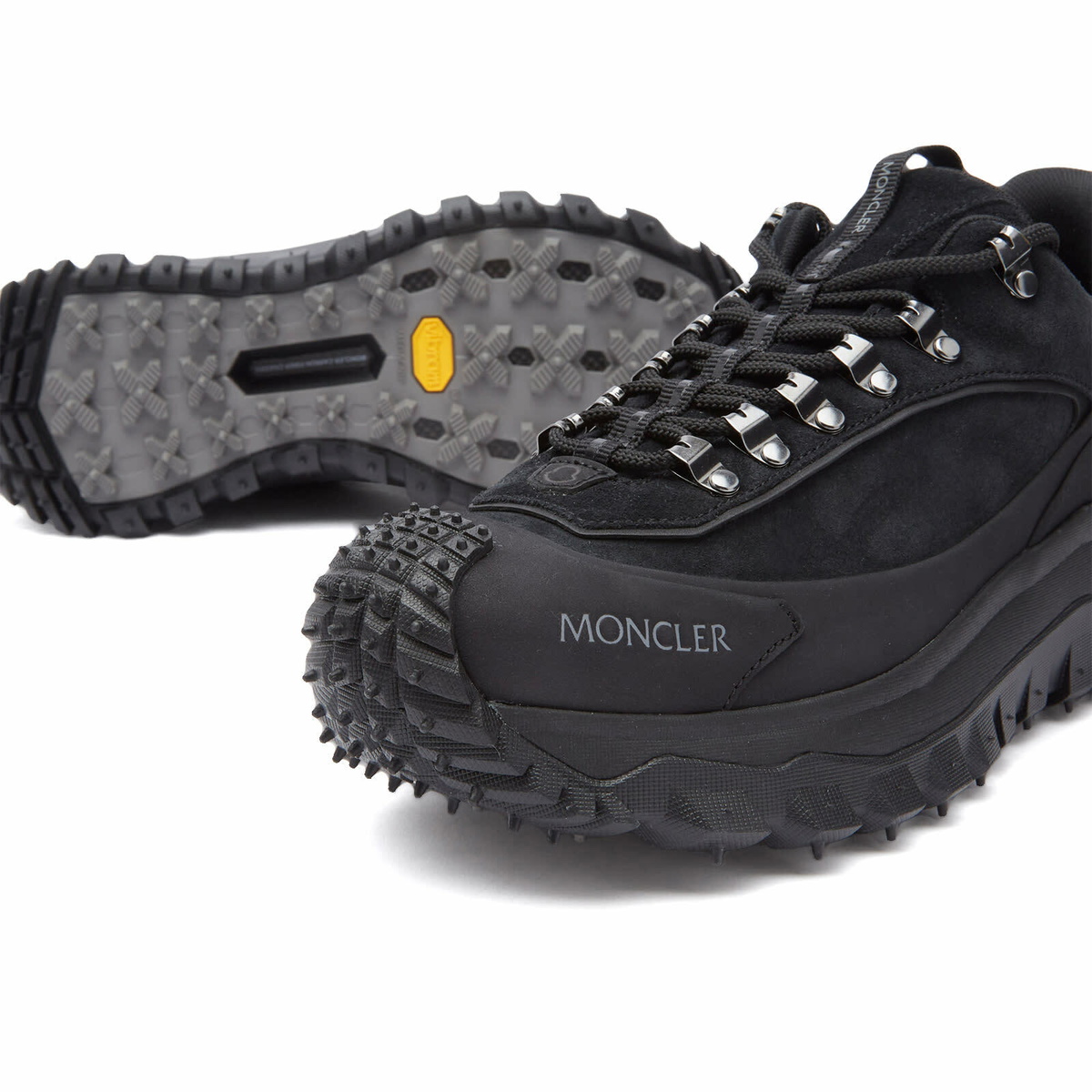 Moncler Women's Trailgrip Apex Low Top Sneakers in Black