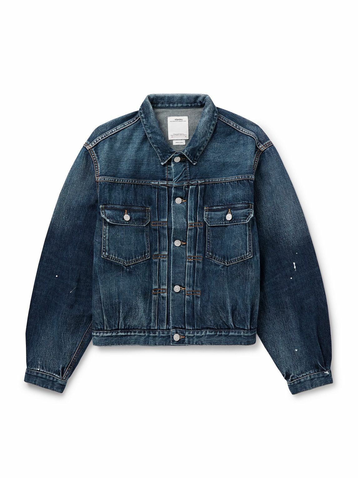 Visvim Black Pinstripe Ruunpe Coat Visvim