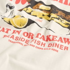 END. Coastal Fish Bar Eat In T-Shirt in Ecru