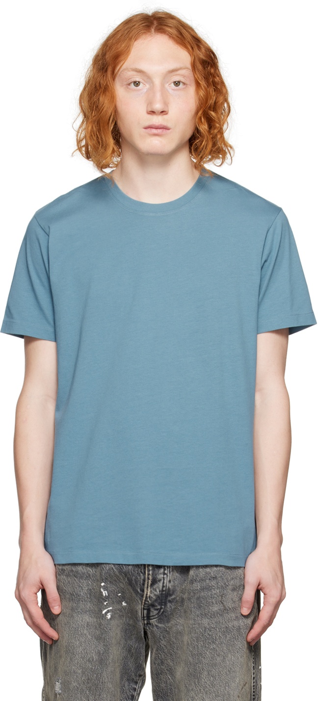 Photo: FRAME Blue Embroidered T-Shirt