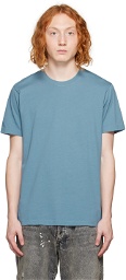 FRAME Blue Embroidered T-Shirt
