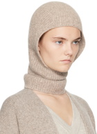 Lauren Manoogian Taupe Soft Rib Balaclava