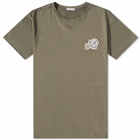 Moncler Men's Multi Logo T-Shirt in Khaki