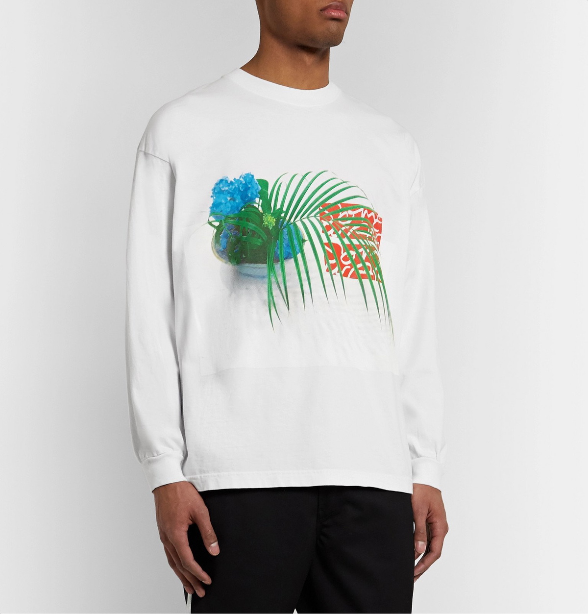 Some Ware - Oversized Logo-Print Organic Cotton-Jersey T-Shirt - White