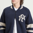 No Problemo Men's NYP Varsity Zip Knit in Navy