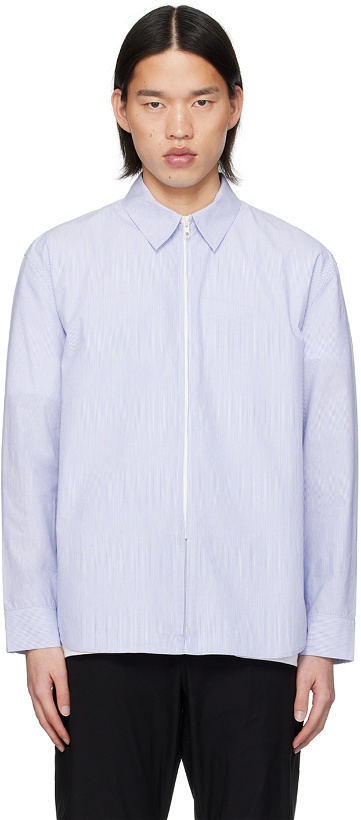 Photo: POST ARCHIVE FACTION (PAF) Blue 6.0 Right Shirt