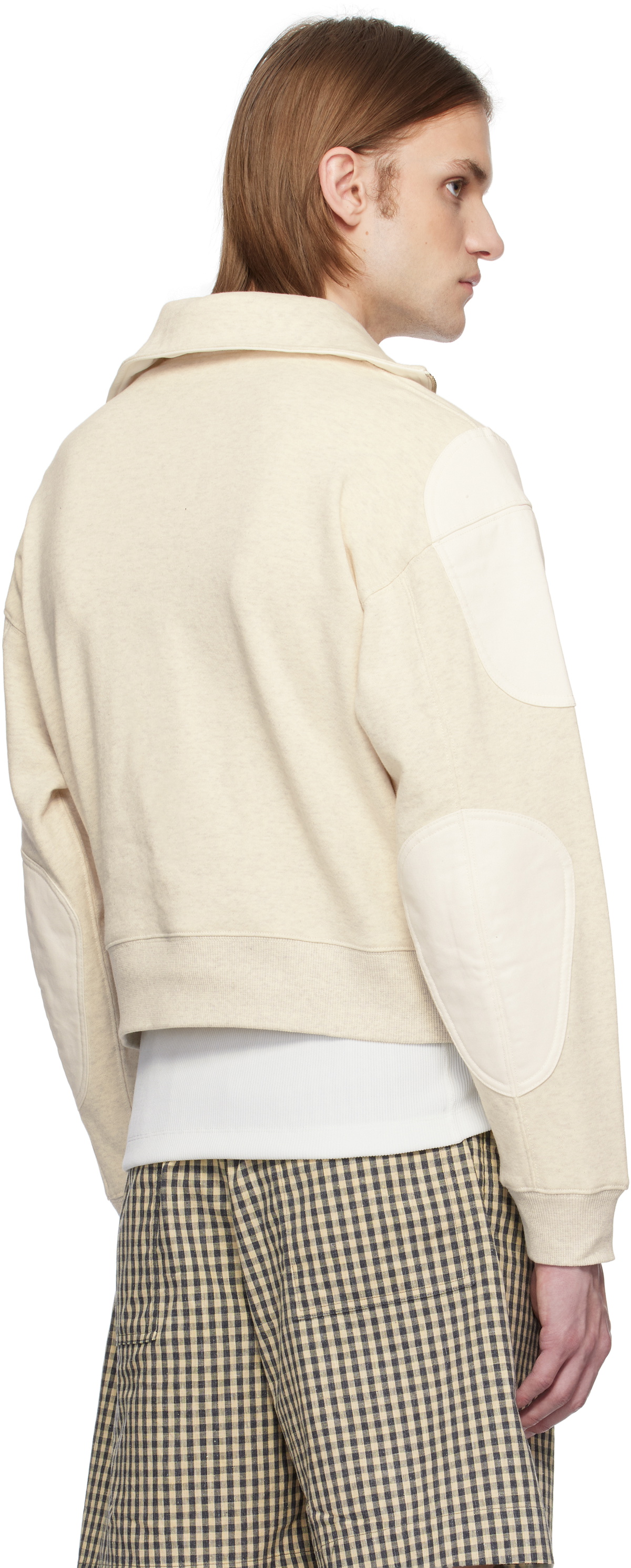 Karmuel Young Gray Strong Arm Padded Zip Sweatshirt