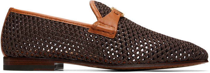 Photo: Valentino Garavani Brown Wolfe Loafers