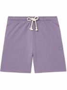 Acne Studios - Forge Straight-Leg Cotton-Jersey Drawstring Shorts - Purple