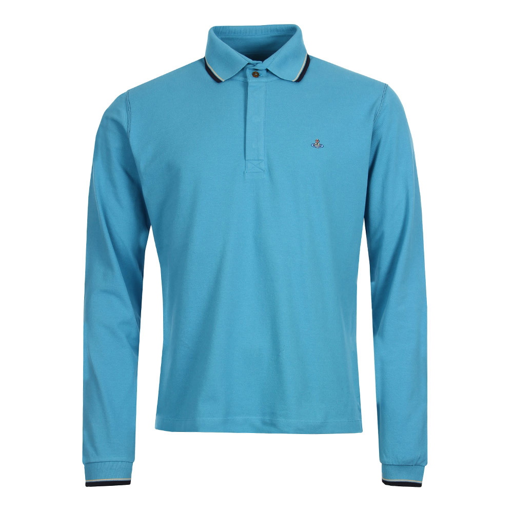 Long Sleeve Polo - Blue