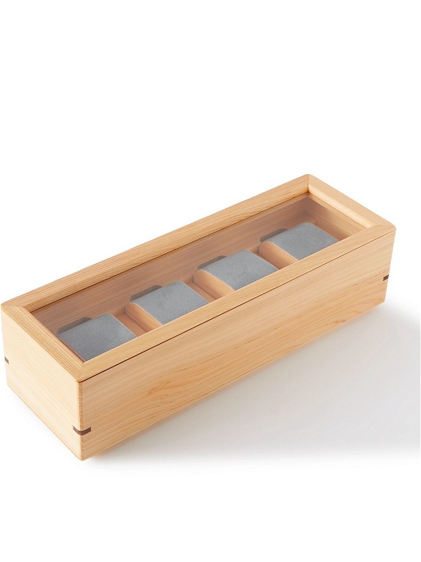 Photo: Japan Best - Hinoki Cypress Wood Four-Piece Watch Box